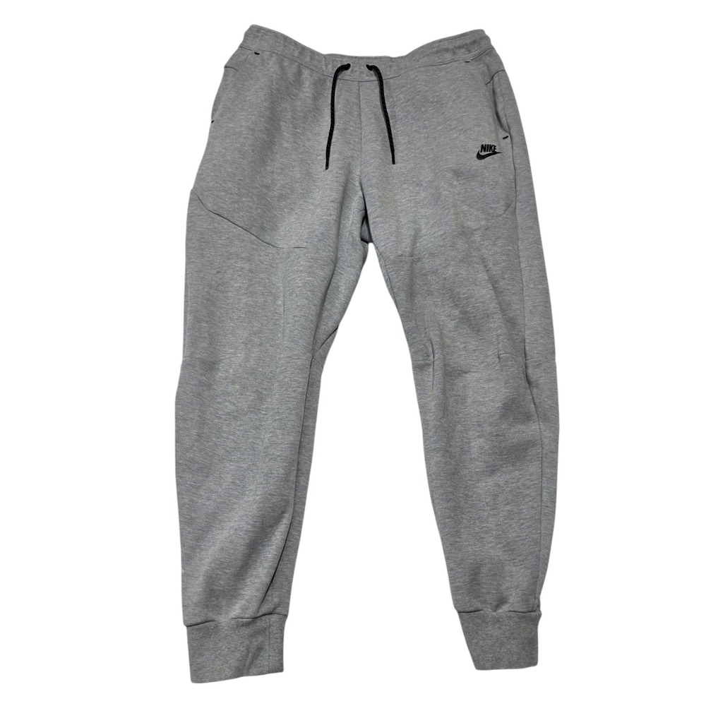 Nike Tech Fleece Joggers Mens L Gray CU4495-063 Sportswear Sweatpants